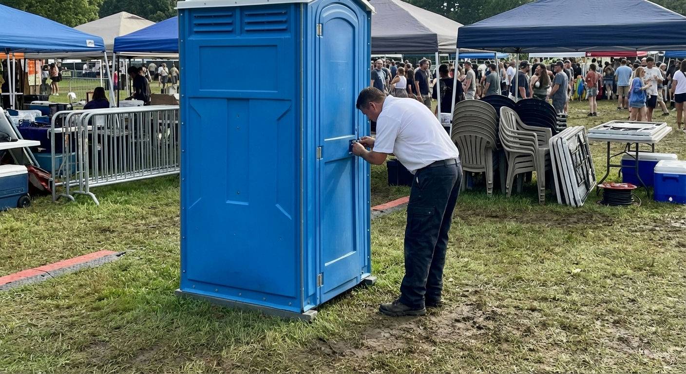 Setting Up Porta Potty San Antonio